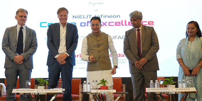 NIELIT: Infineon Centre of Excellence on Semiconductor Manufacturing inaugurated